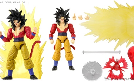 Super Saiyan 4 Goku (GT Ver.) Dragon Stars Series Power UP Pack Poses y accesorios de la figura