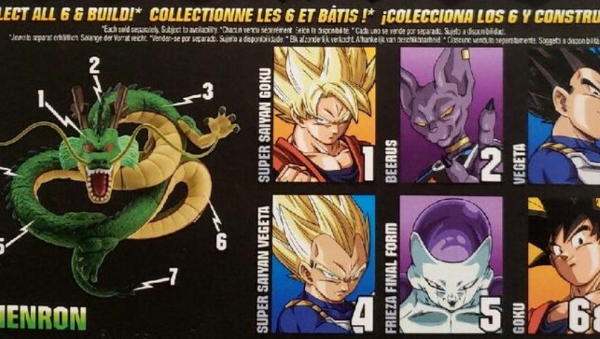 ¿Qué pieza del BAF de Shenron incluye cada figura?