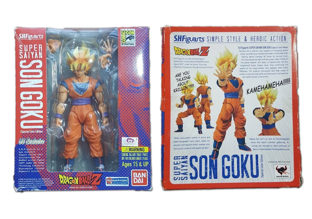 Caja del SHF de Super Saiyan Son Goku SDCC 2011