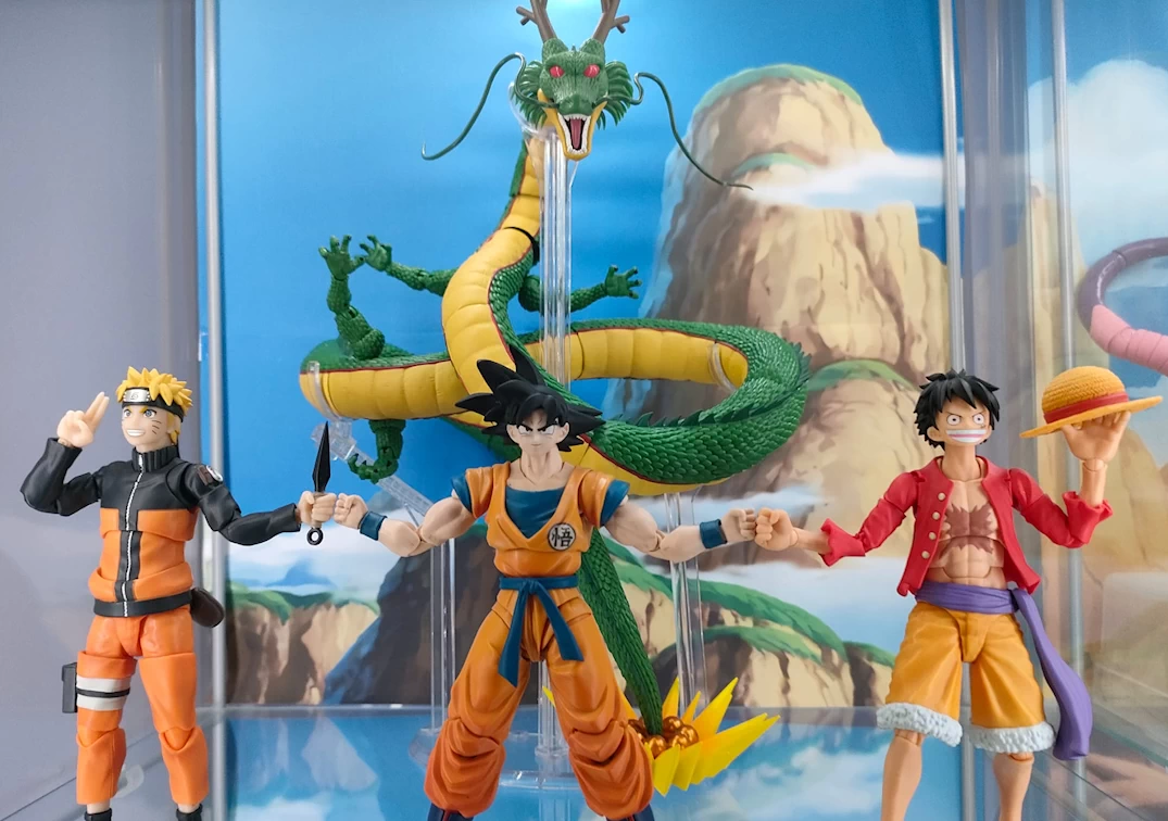 Los SH Figuarts de Naruto, Luffy, Goku y Shenron