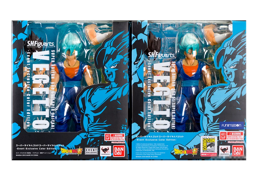 Cajas Frontales del SHF de Vegito SSJ Blue 'Event Exlusive' 2018