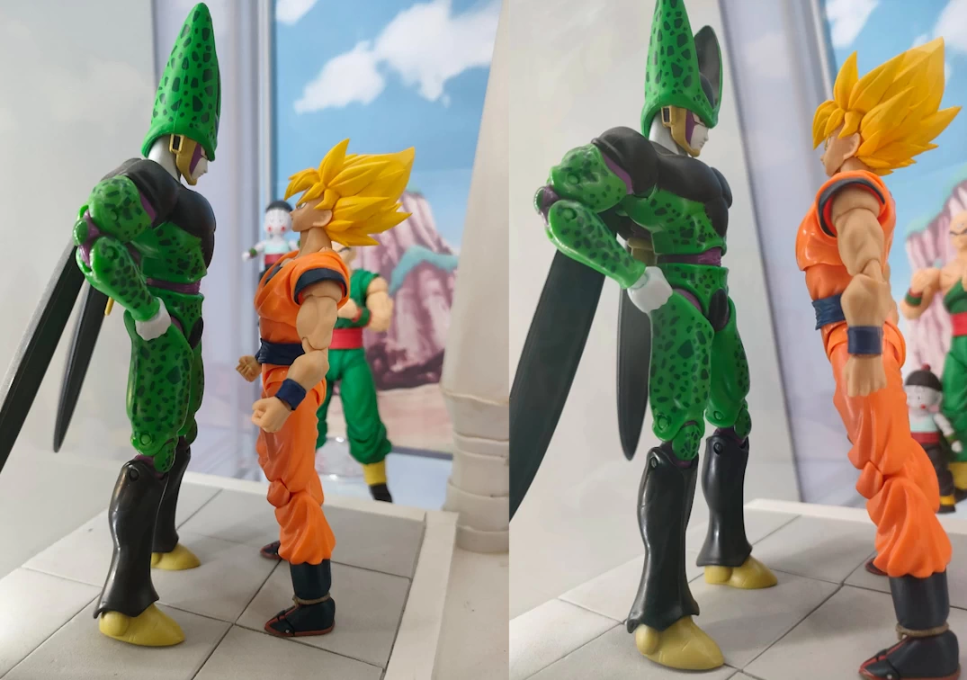 SHF Son Goku SSJ Full Power Vs Cell - En el Cell Game