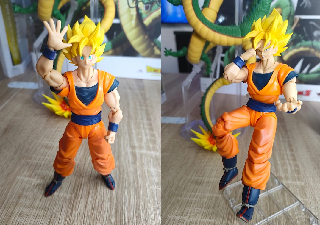 SHF de Goku SSJ Full Power - Saludando y haciendo el Teleport