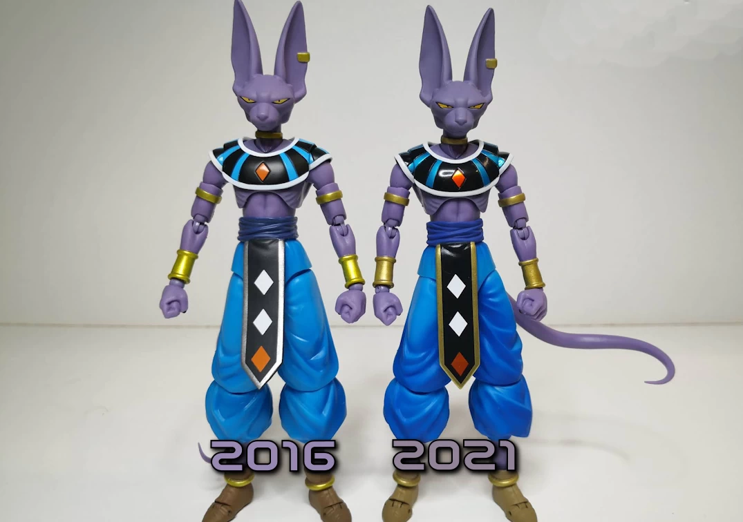 Comparando los SHF de Beerus 'Event Exclusive' 2021con el de 2016