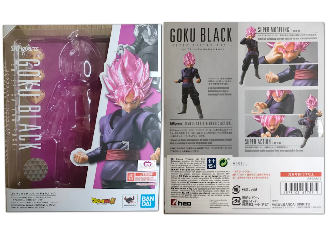 Caja del SHF de Goku Black SSJ Rosé