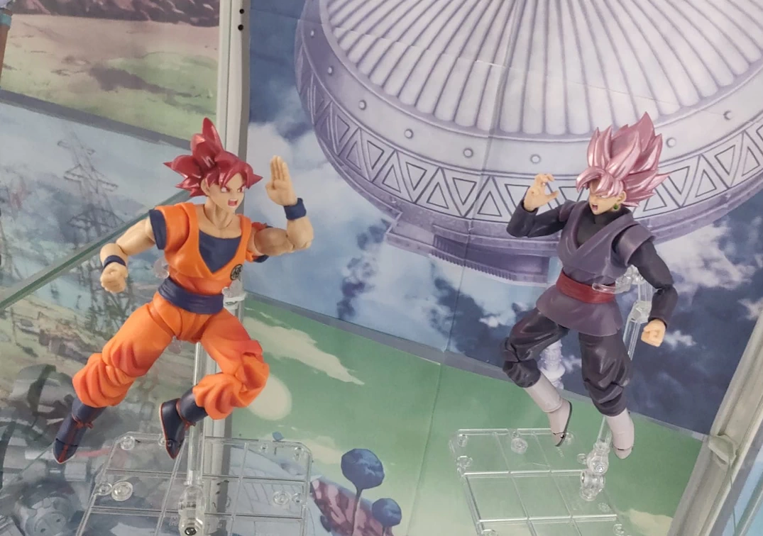SHF de Goku Black SSJ Rosé Vs Goku SSJ God