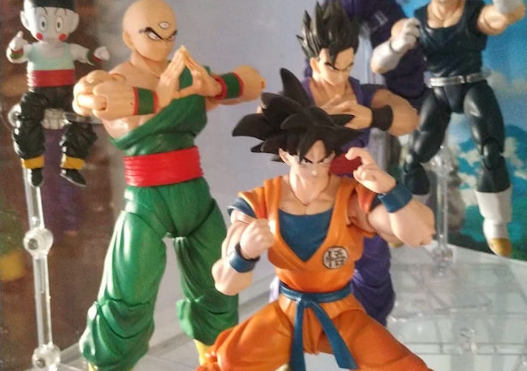 SHF de Tenshihan & Chaoz junto a otros Guerreros Z VS Black SSJ Rosé