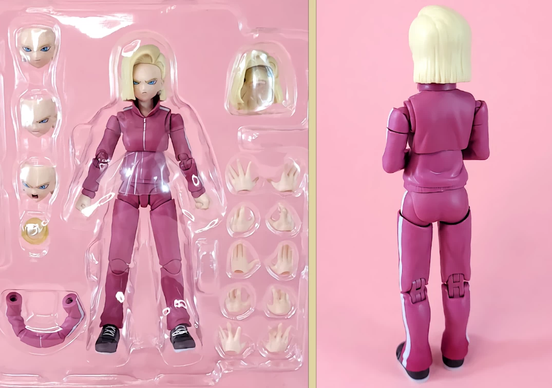 Interior de la caja del SHF de Android 18 'Universe Survival Saga'