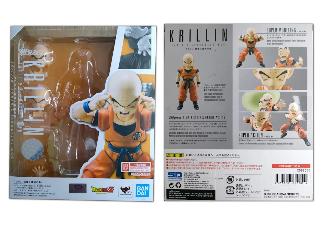 Caja del SHF de Krillin 'Earth's Strongest Man'