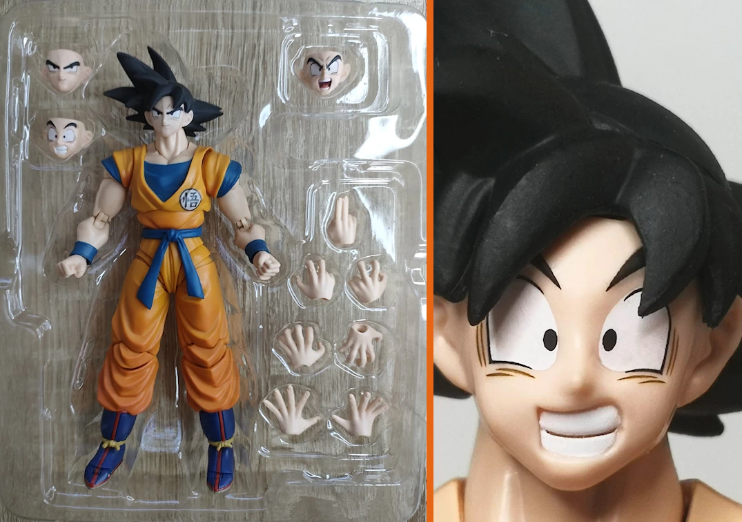 Interior de la caja del SHF de Son Goku 'Super Hero'