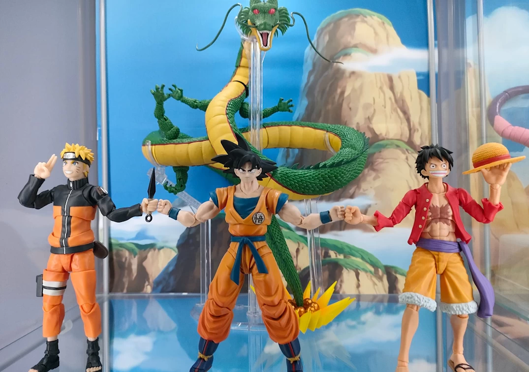 SHF de Son Goku 'Super Hero' junto a Luffy, Naruto y Shenron