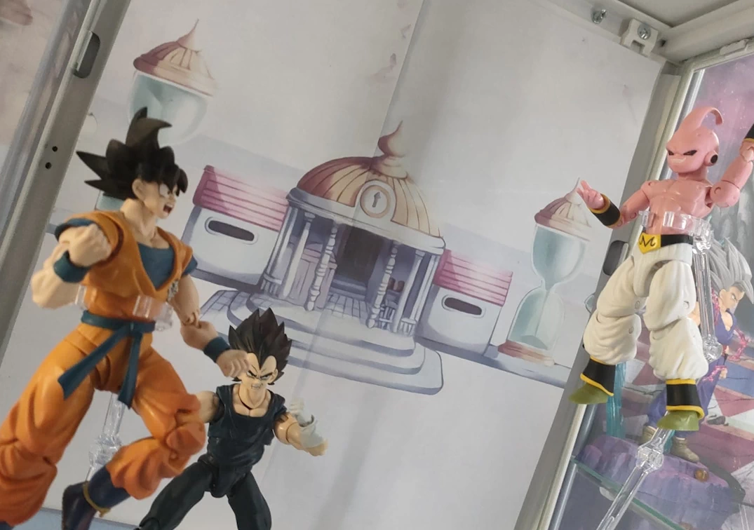 SHF de Son Goku y Vegeta 'Super Hero' Vs Majin Boo (Dragon Stars)