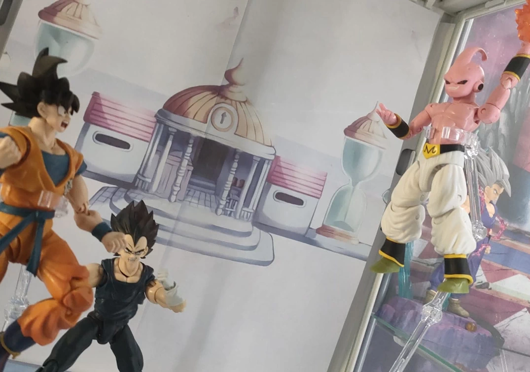 SHF de Vegeta y Goku 'Super Hero' VS Majin Boo (Dragon Stars)