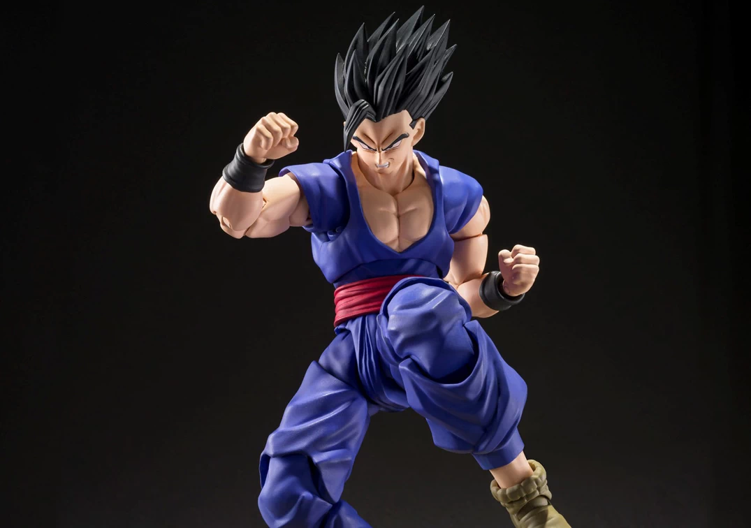 Foto promocional del SHF de Ultimate Gohan con el rostro y cabellera incluidos en el SHF de Broly 'Super Hero' 2023