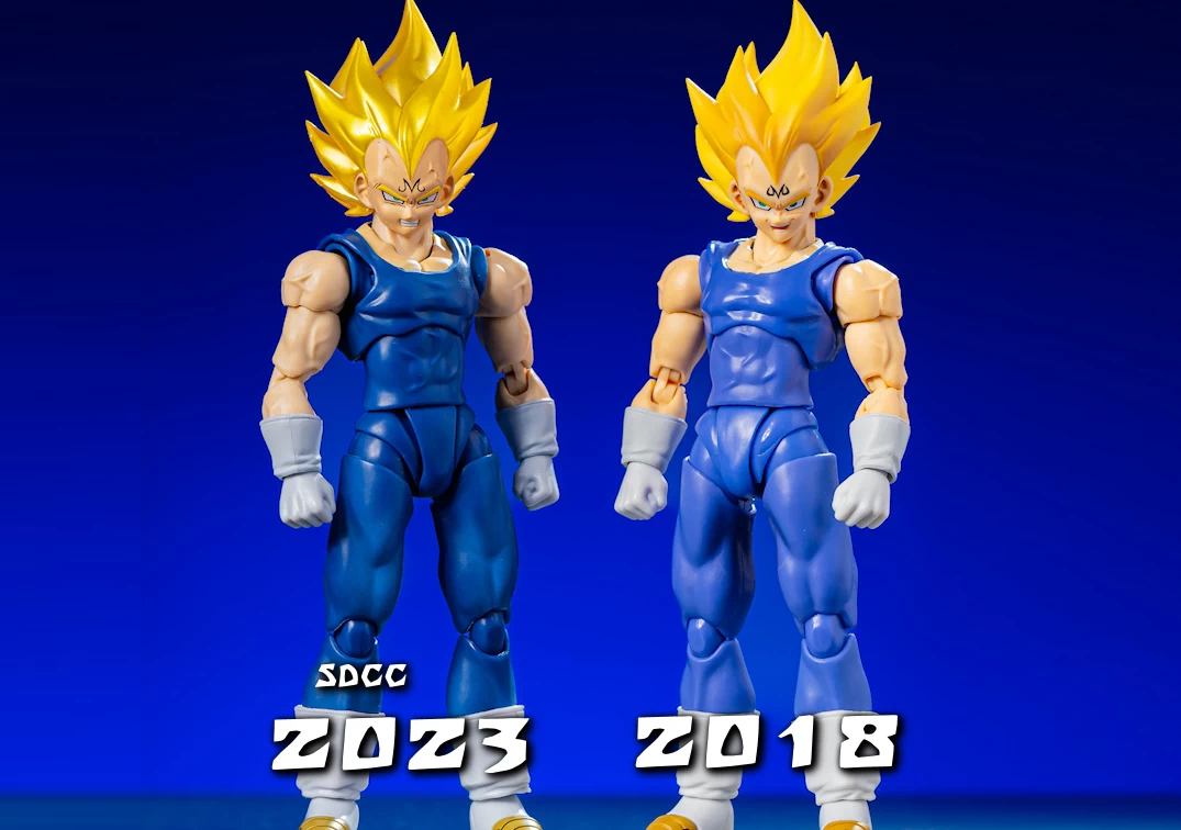 Comparando los SHF de Majin Vegeta 'Exclusive Edition' 2023 con el original de 2018