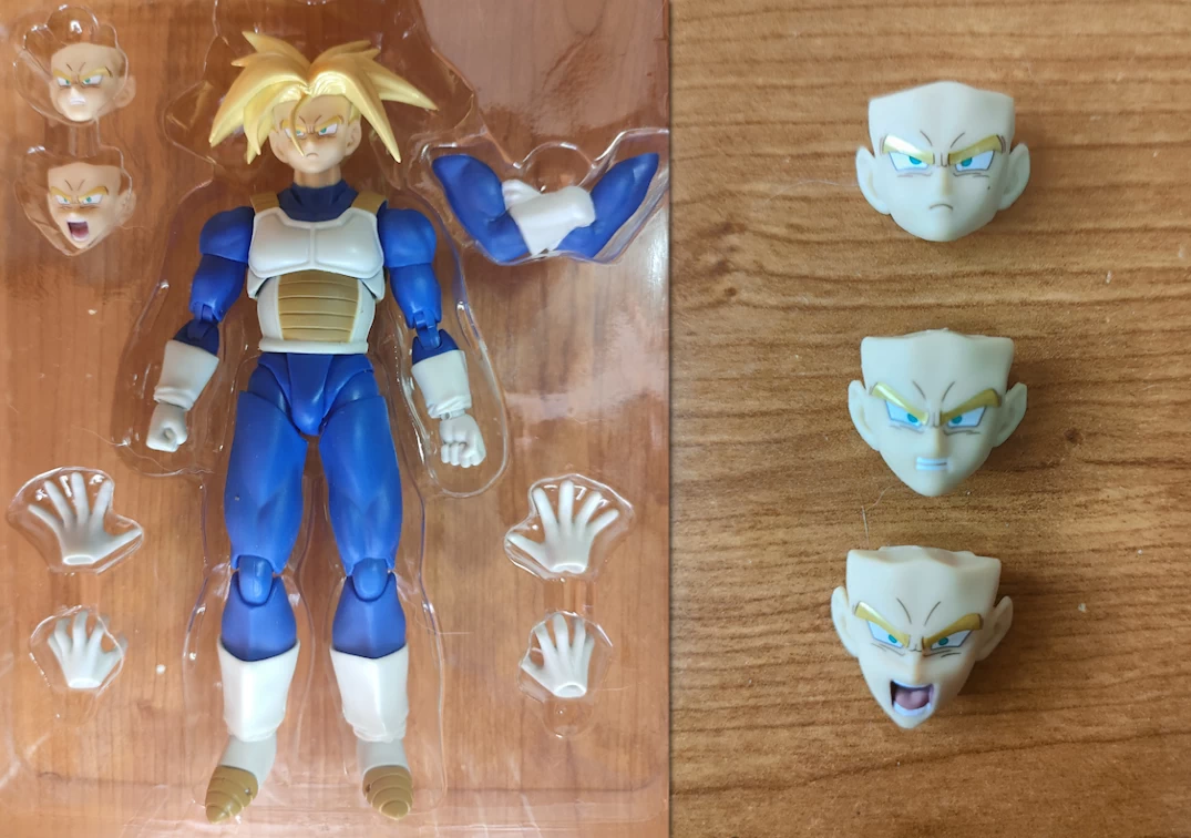 Accesorios y rostros del SHF de SSJ Trunks "Infinite Latent Super Power" 2023