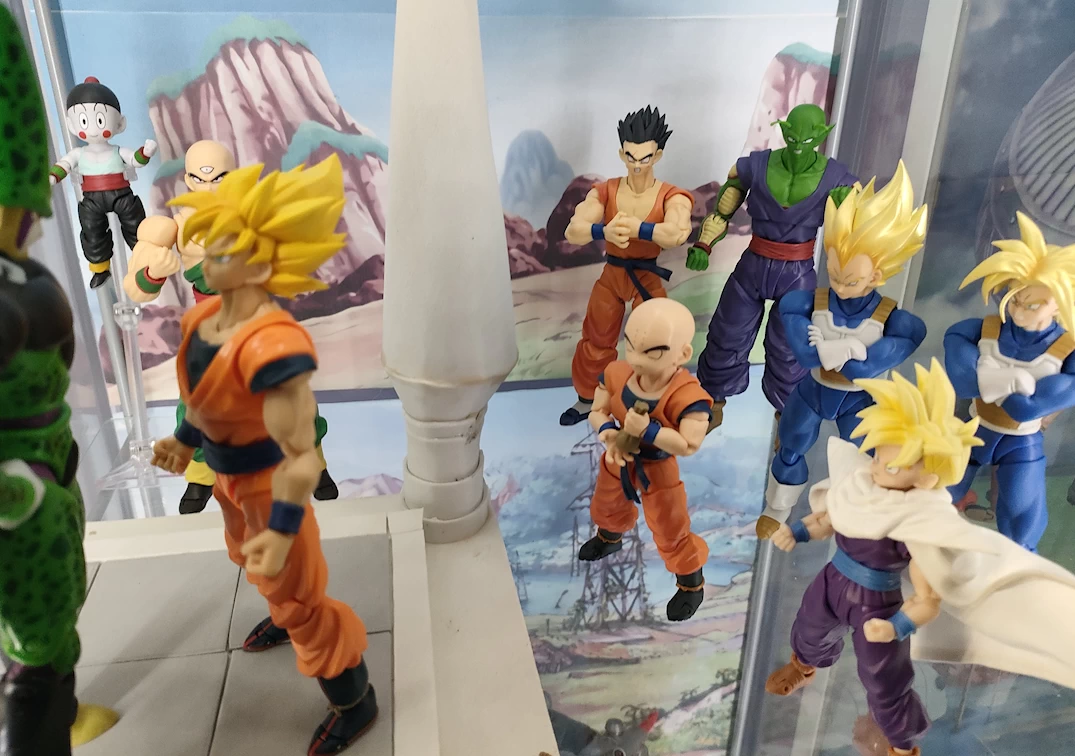 Foto posando del SHF de Yamcha 'Earth's foremost fighter' 2024 en los Cell Games