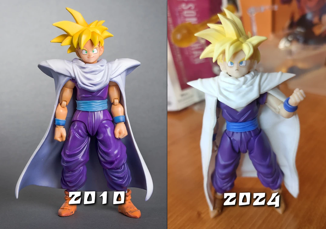 Comparando los SHF de SSJ Gohan del 2010 y 2024