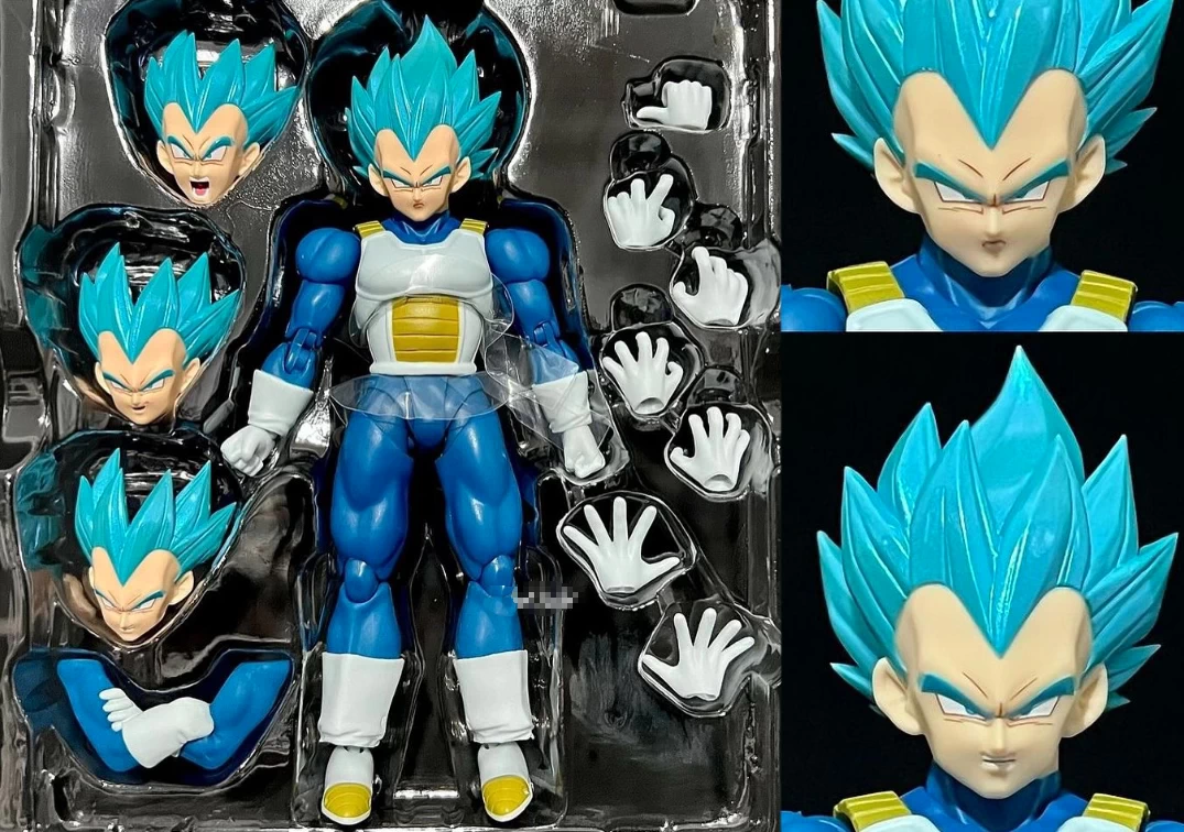 Accesorios y Rostros del SHF de Vegeta SSJ Blue ‘Unwavering Saiyan Pride’ 2024