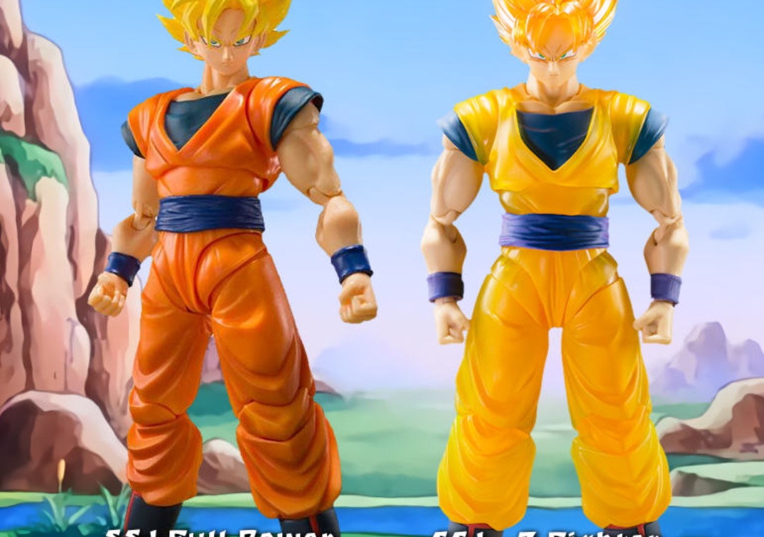 Comparando los SHF de SSJ Goku 'Z Fighter' 2024 y 'Full Power' 2021