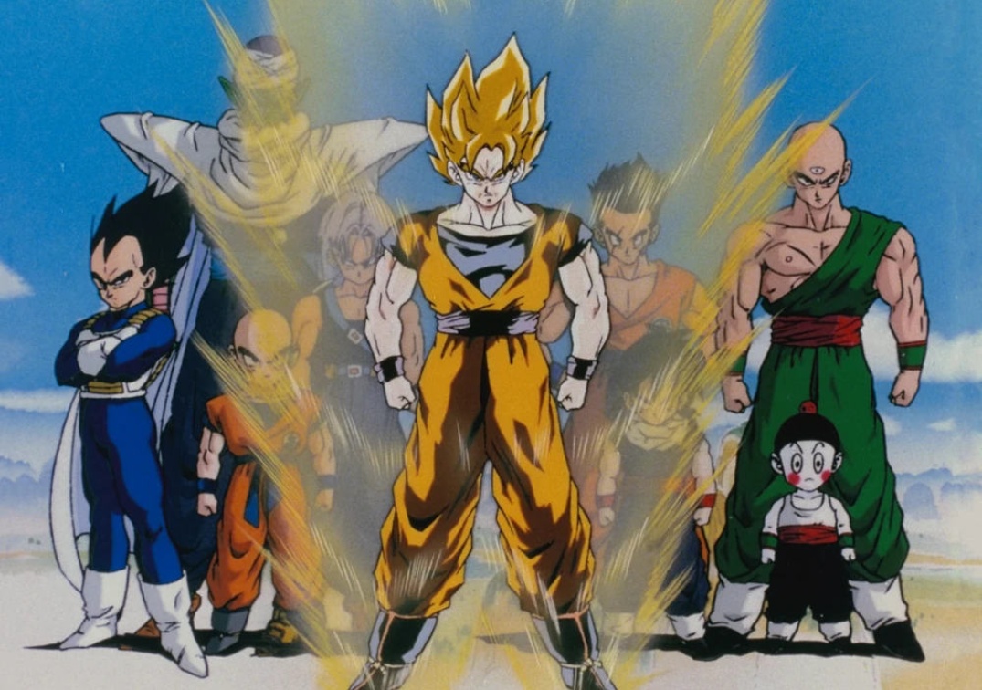 Fotograma del Opening de DBZ en la Saga de Cell