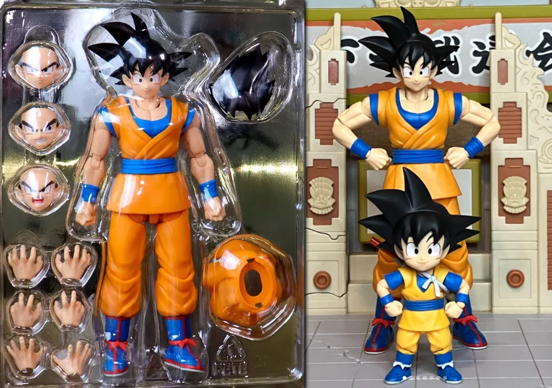Accesorios y Comparación del SHF de Son Goku ‘Daima’  | Adulto y Niño (o 'mni')