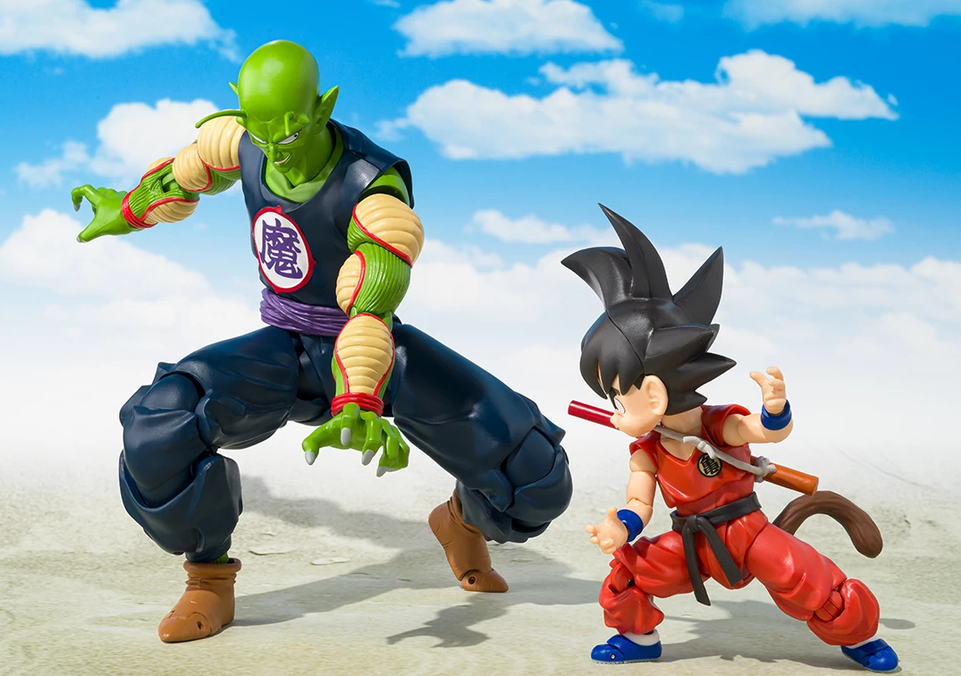 Foto promocional del SHF de Great Demon King Piccolo 'Exlusive Edition' 2025 VS Son Goku "The Innocent Challenger" 2023