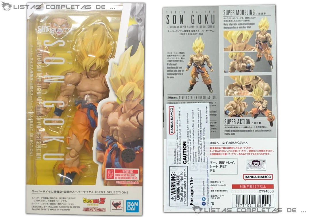 Caja del SHF de Super Saiyan Son Goku 'Legendary Super Saiyan' [Best Selection] 2025