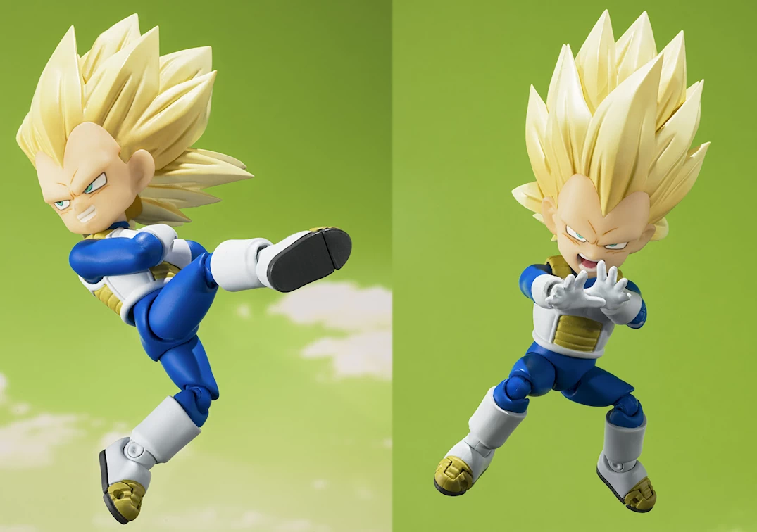 Fotos promocionales del SHF de Super Saiyan 3 Vegeta (mini) 'Daima' 2025