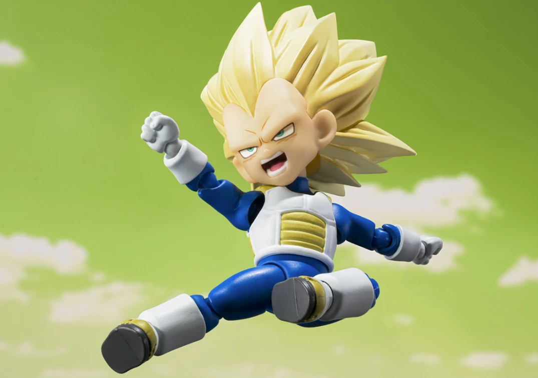 Foto promocional del SHF de Super Saiyan 3 Vegeta (mini) 'Daima' 2025
