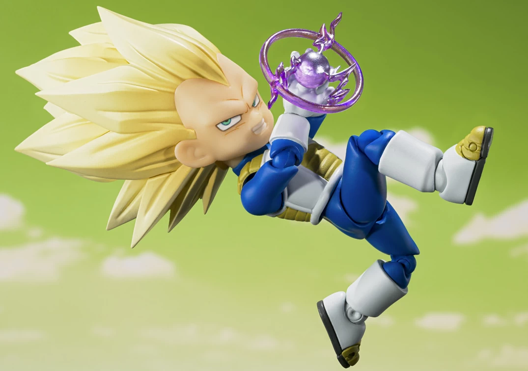Foto promocional del SHF de Super Saiyan 3 Vegeta (mini) 'Daima' 2025