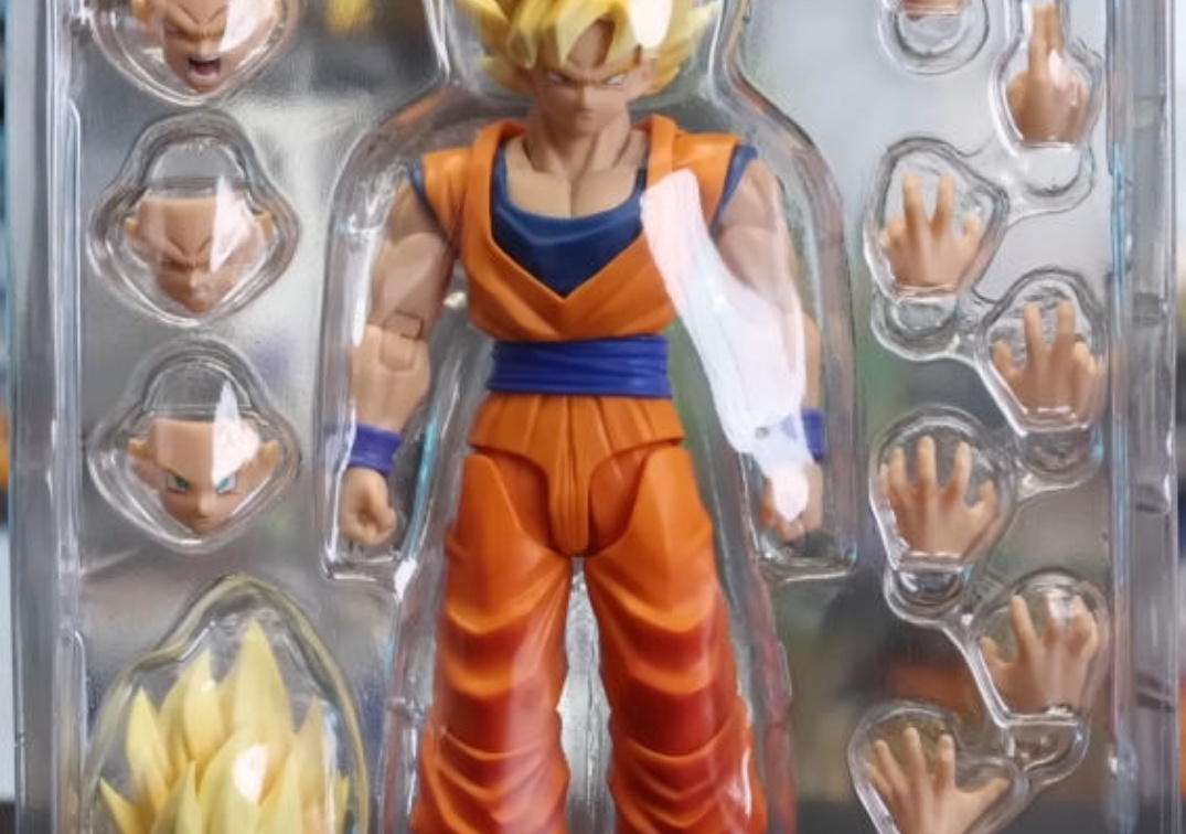 Fotos del Blister y Accesorios del SHF de SSJ Goku 'The Games Being' 2025