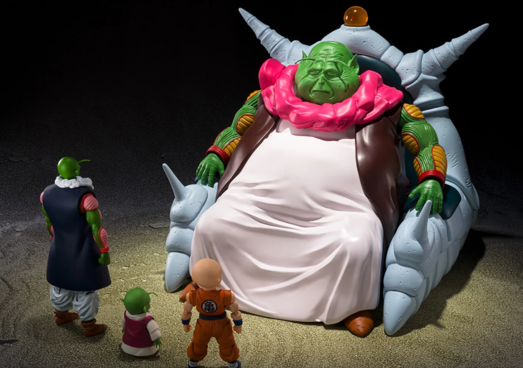 Foto promocional del SHF de Saichoro 2026 junto a Nail, Dende y Krillin