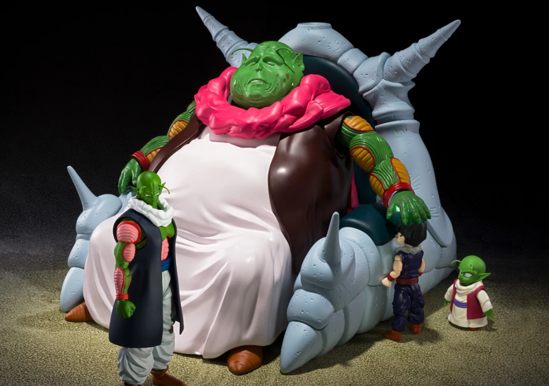 Foto promocional del SHF de Saichoro 2026 junto a Gohan, Nail y Dende
