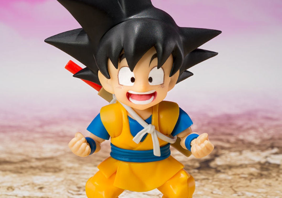 Foto promocional del Rostro para Goku 'mini' incluído en la figura de Glorio