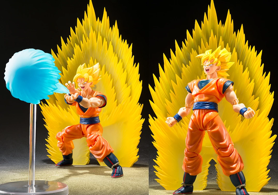 Fotos promocionales del SHF de Super Saiyan Son Goku`s Effect Parts Set (Teleport Kamehameha)  2024