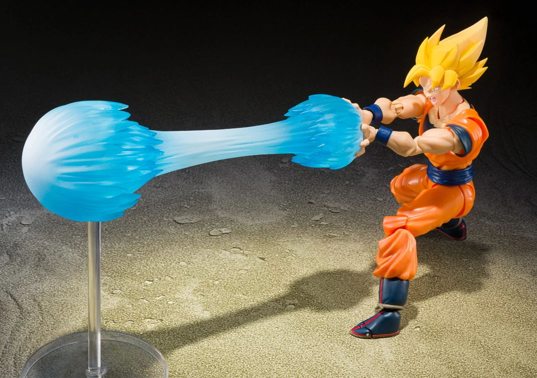 Foto promocional del SHF de Super Saiyan Son Goku`s Effect Parts Set (Teleport Kamehameha)
