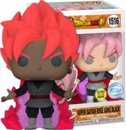 Funko Pop! Animation 1516 - GITD - Exclusive - DB Super - Super Saiyan Rosé Goku Black