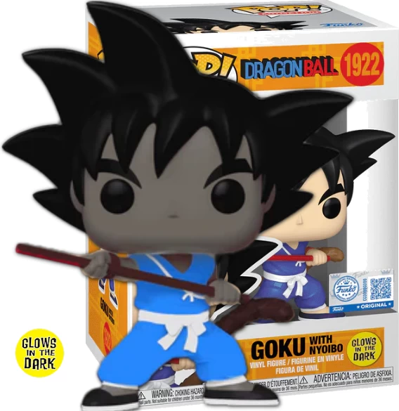 Funko POP - nº 1922 - Exclusive - GITD - Dragon Ball - Goku with Nyoibo