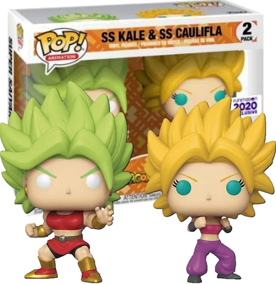 Funko Pop! Animation 2 Pack - DB Super - SS Kale & SS Caulifa - Exclusive Funimation 2020
