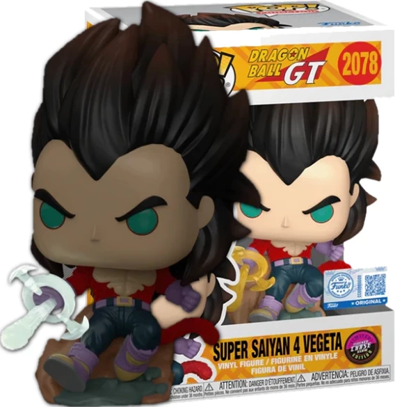 Funko POP! - nº 2078 - Exclusive - Flocked - Chase GITD - Dragon Ball GT - Super Saiyan 4 Vegeta