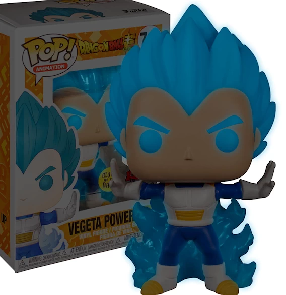 Funko Pop! Animation 713 - DB Super - Vegeta Powering Up Glow in the Dark - Exclusive