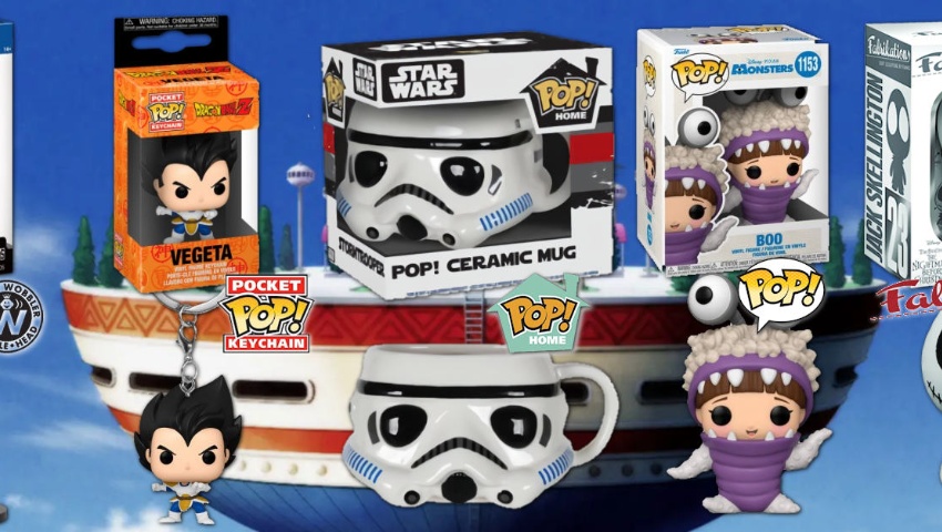 Different collectible brands from the company Funko