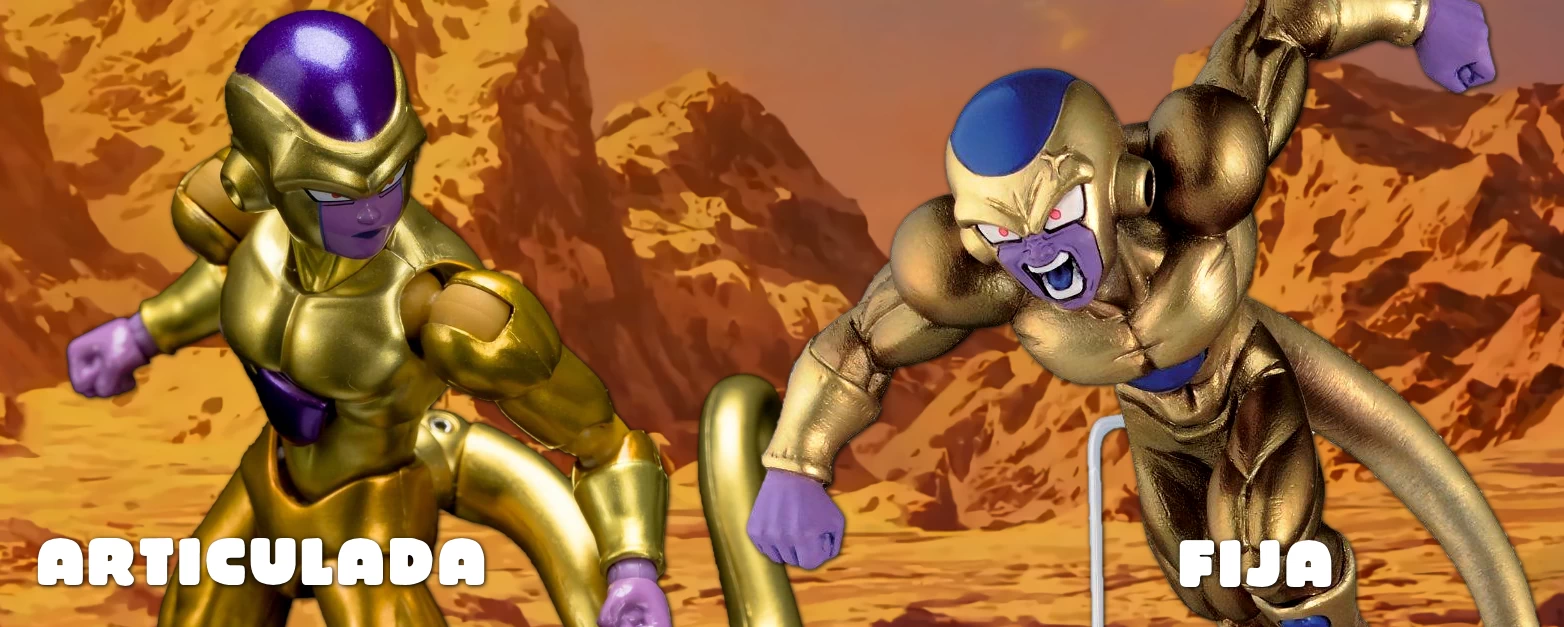 S.H. Figuarts (articulada) y SCulture (fija) de Golden Frieza.