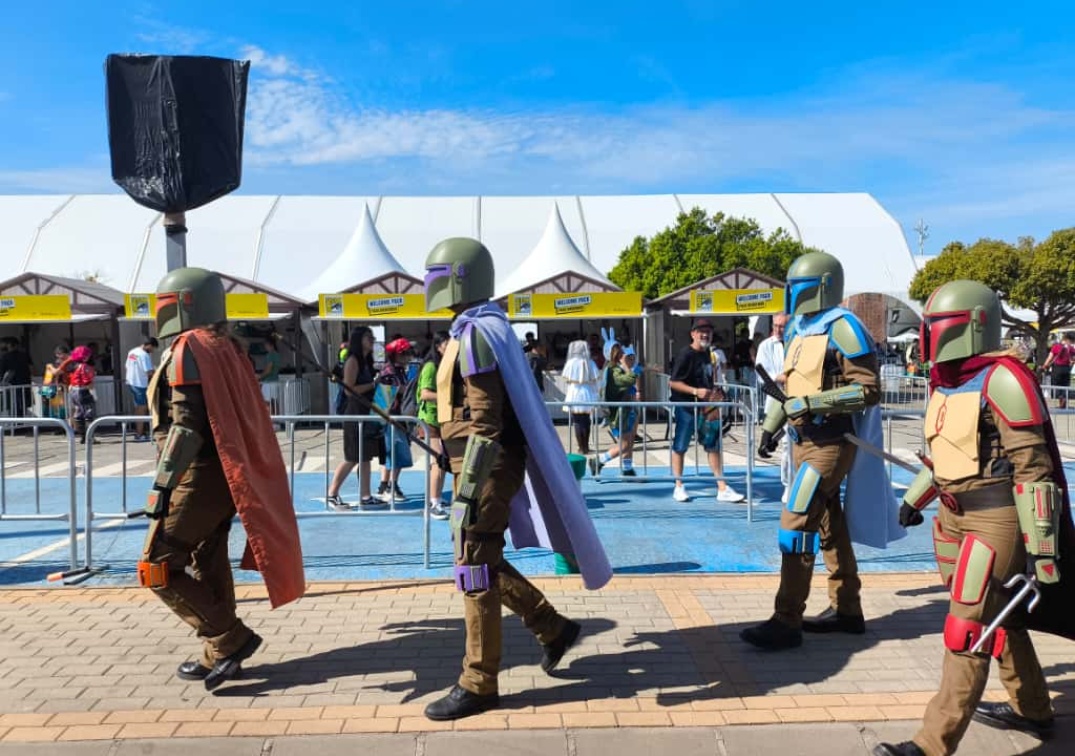 Foto de Las 4 Tortugas Ninjas Mandalorianas | SDCC Málaga 2025