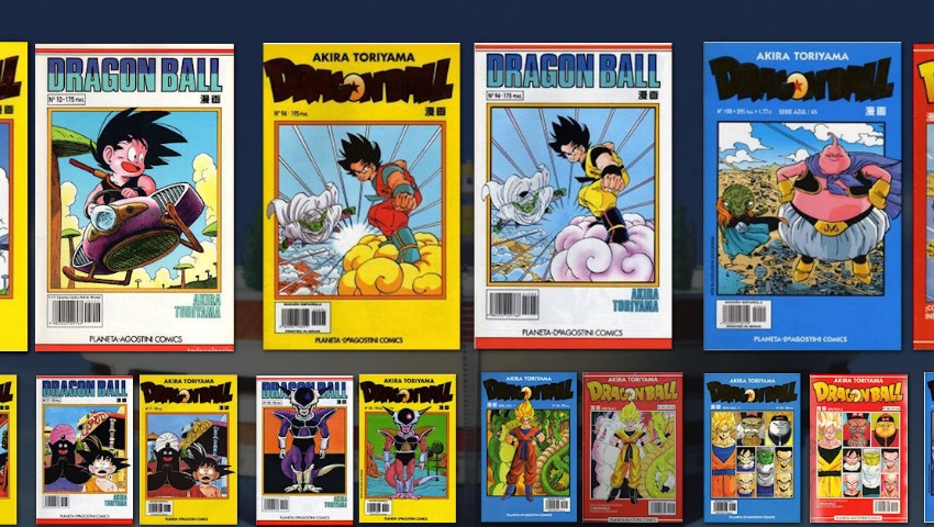 Comparando las portadas la Serie Amarilla/Azul con la Blanca/Roja