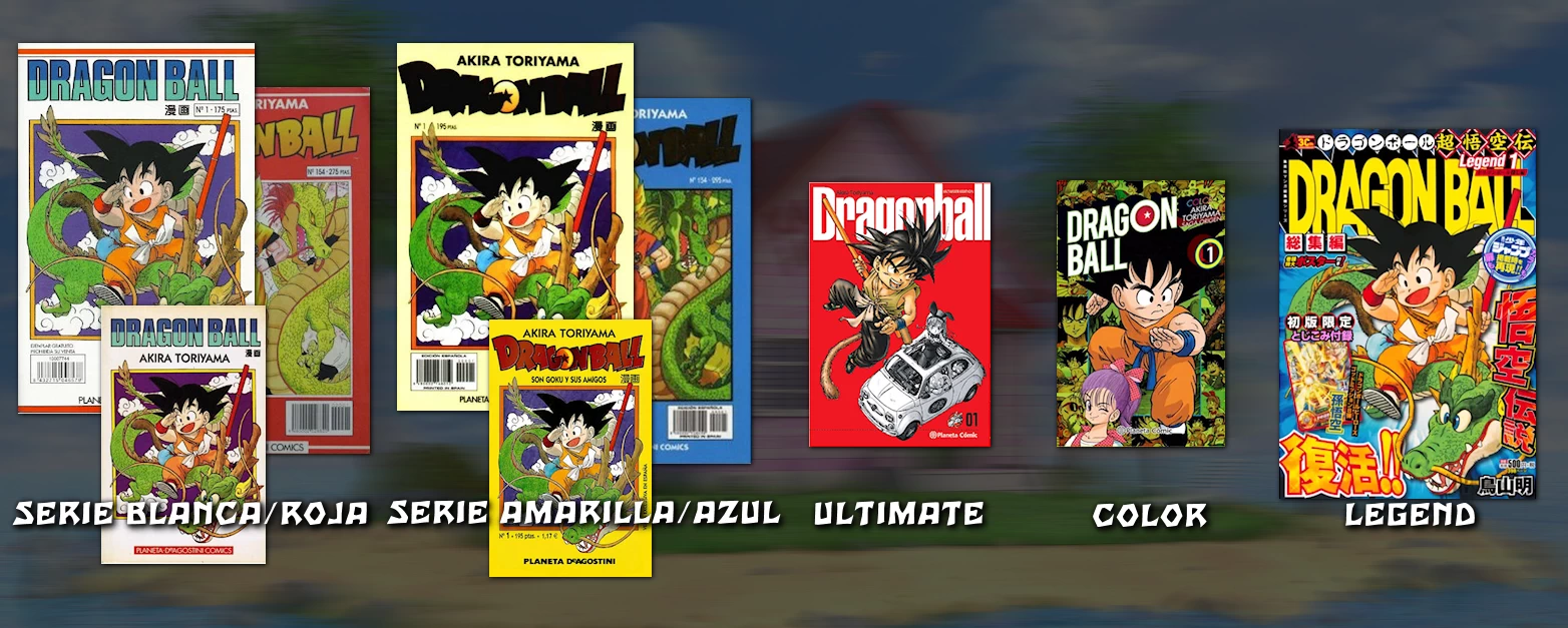Las ediciones del manga original de Dragon Ball en españa